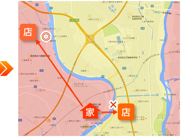 近くても行かない店がある